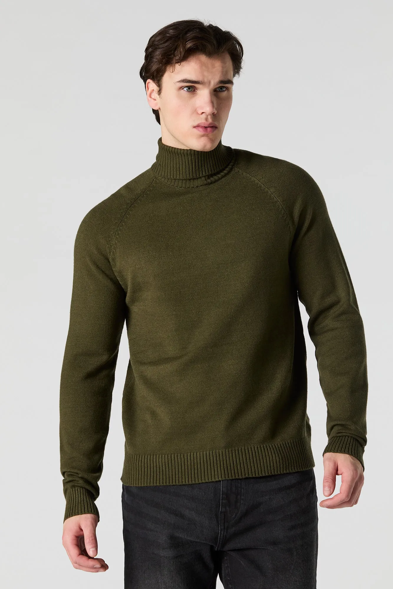 Solid Turtleneck Sweater sold by Urban Planet