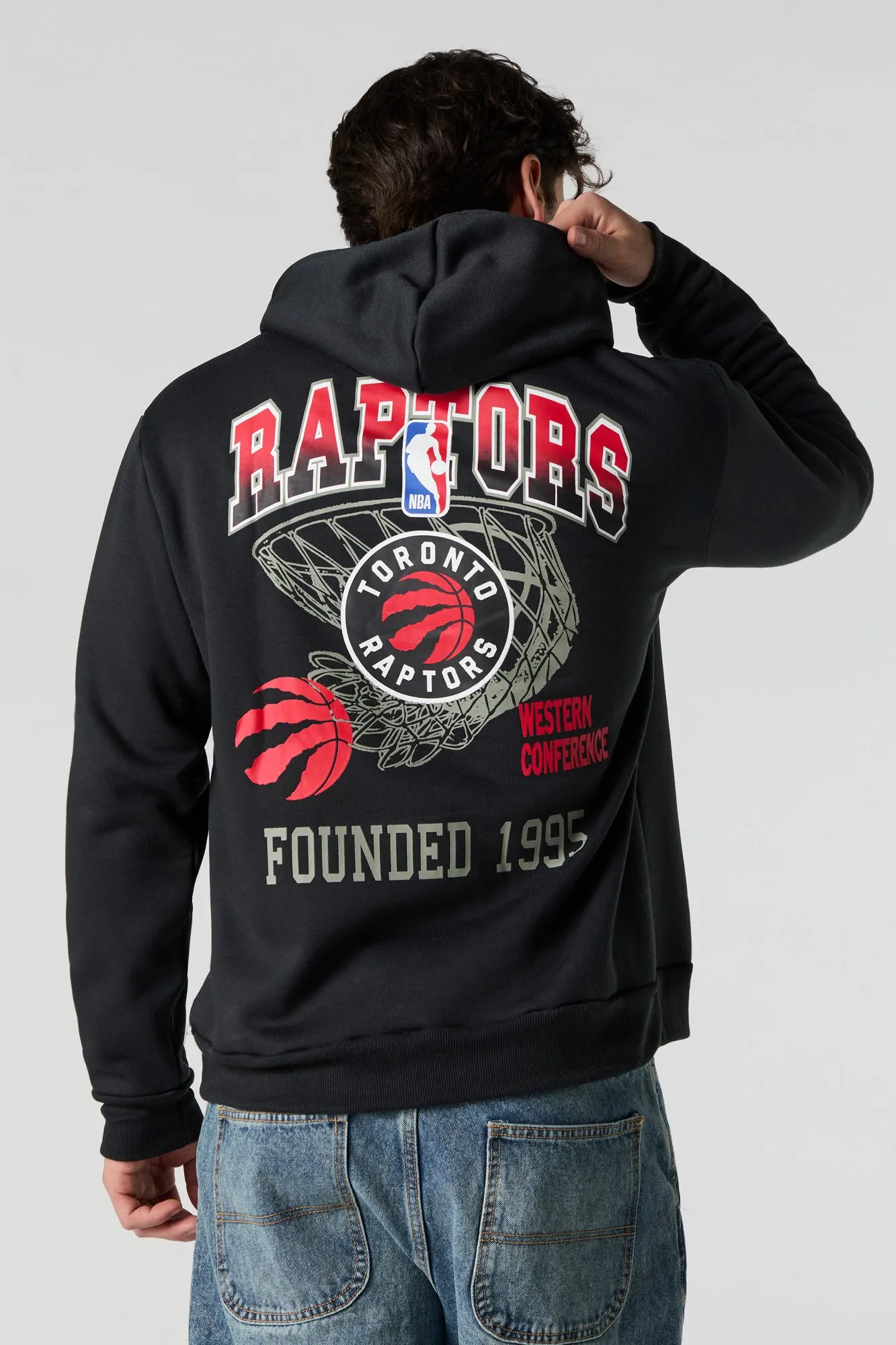 Haut à capuchon en molleton à imprimé Toronto Raptors sold by Urban Planet