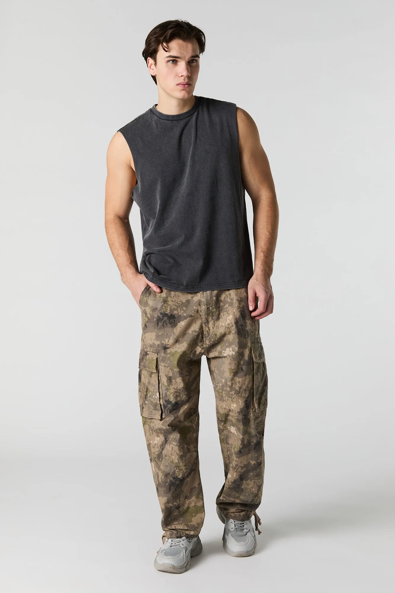 Pantalon cargo baggy à ourlet coulissant sold by Urban Planet product image thumbnail 2