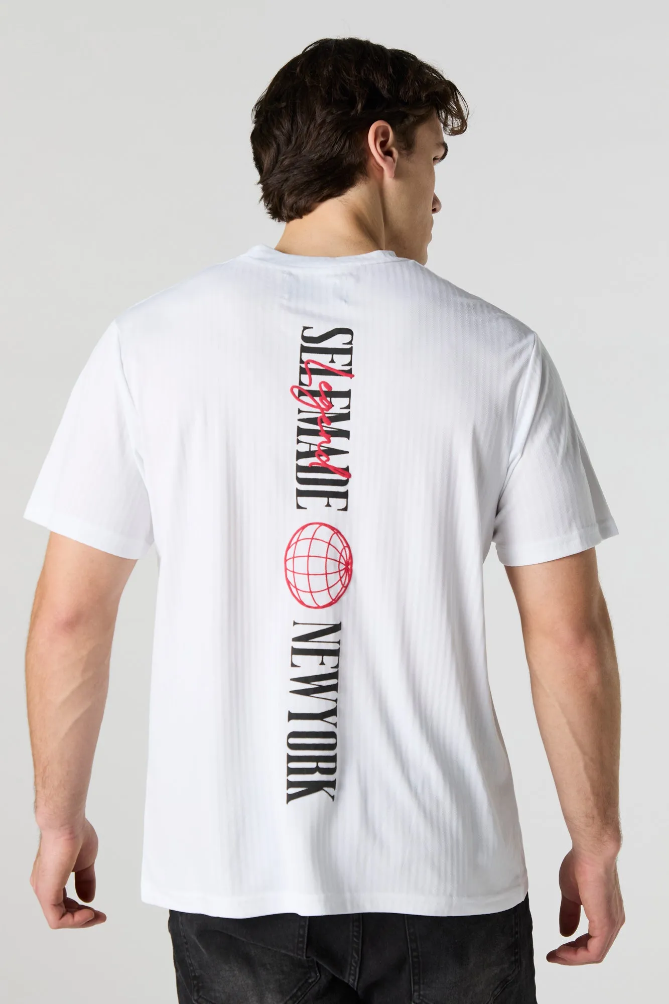 T-shirt texturé à imprimé Brooklyn New York sold by Urban Planet