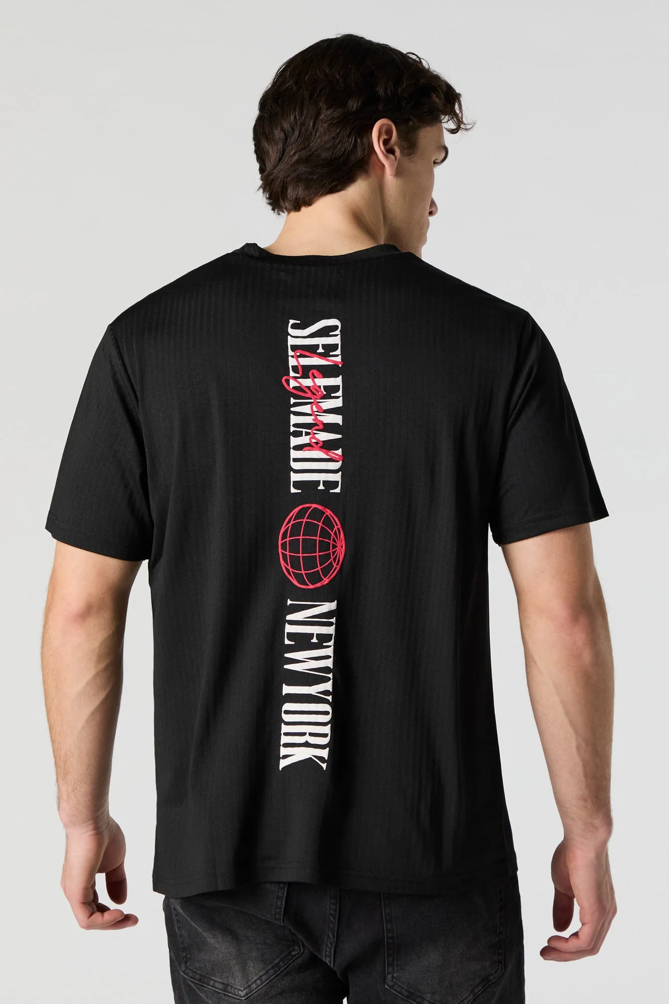 T-shirt texturé à imprimé Brooklyn New York sold by Urban Planet product image thumbnail 5