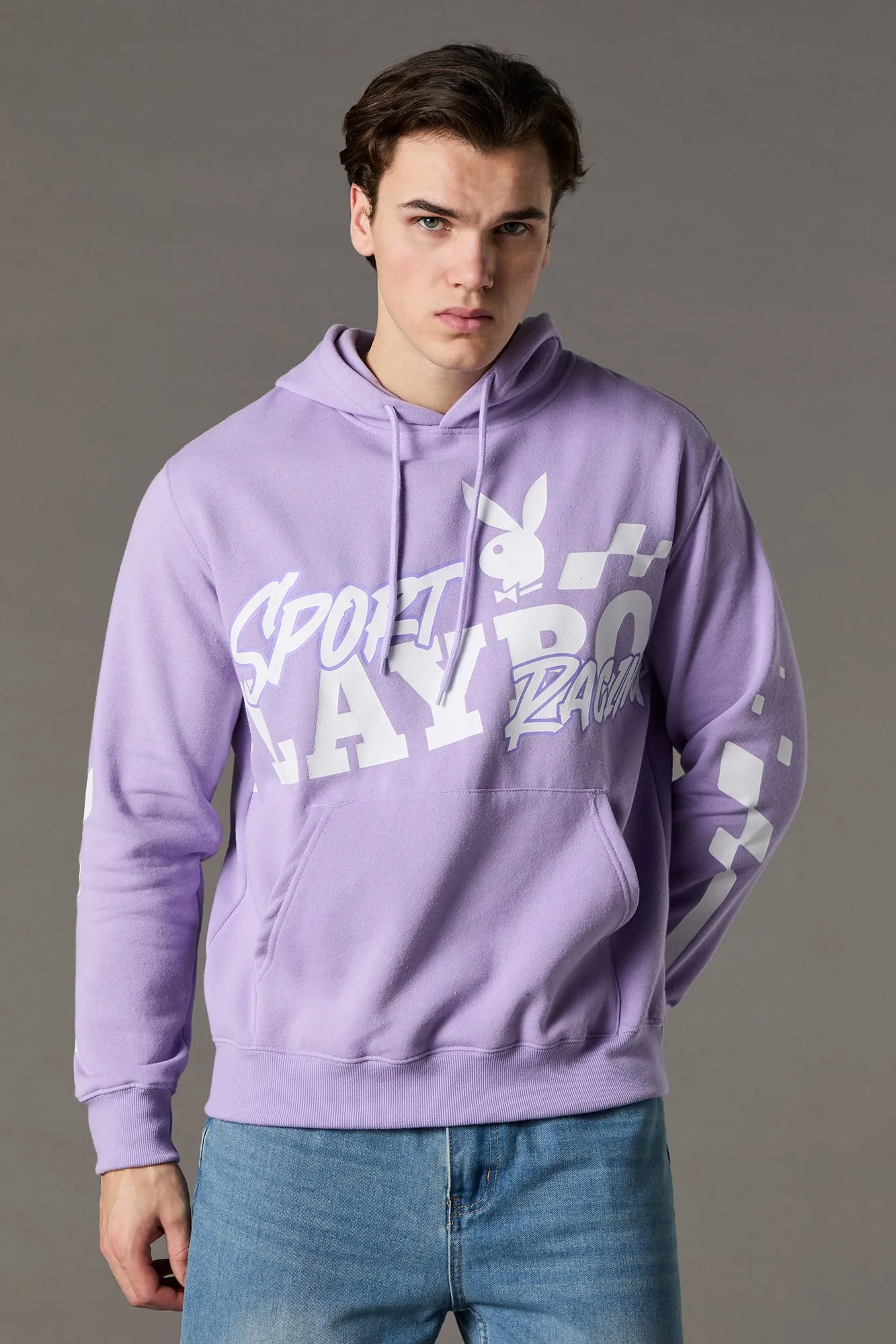 Playboy Sport Racing Graphic Fleece Hoodie sold by Urban Planet