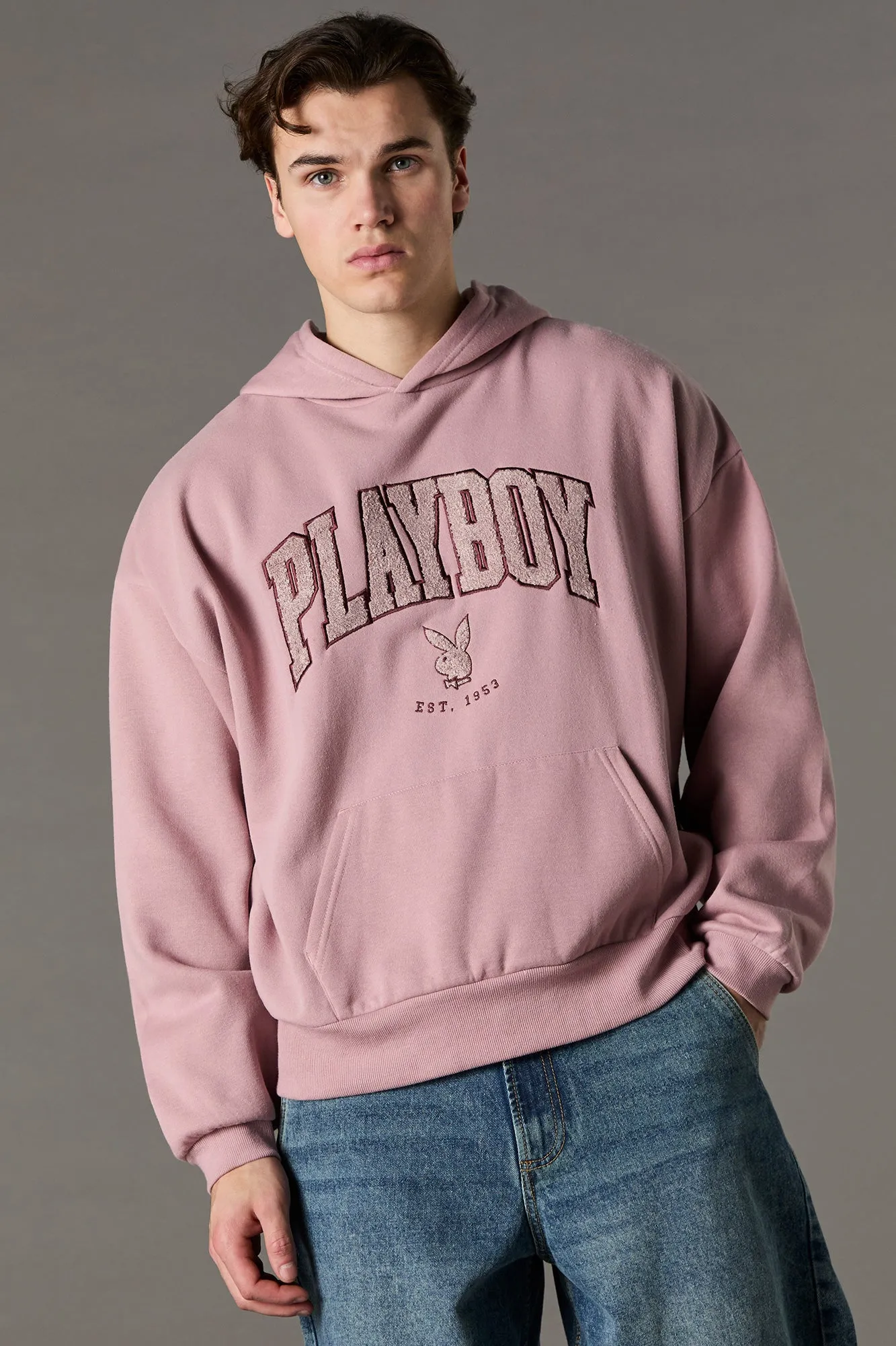 Playboy Chenille Embroidered Fleece Hoodie sold by Urban Planet