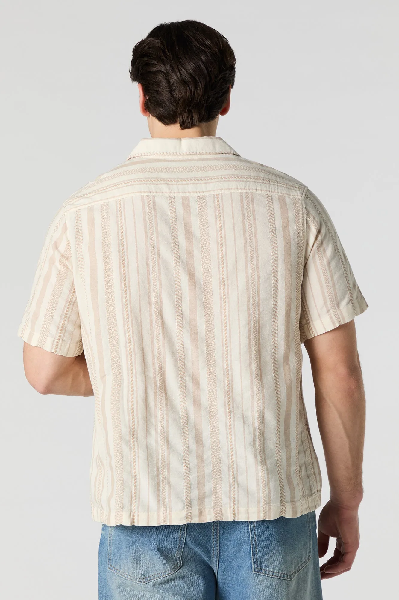 Textured Linen Button-Up Top sold by Urban Planet product image thumbnail 2
