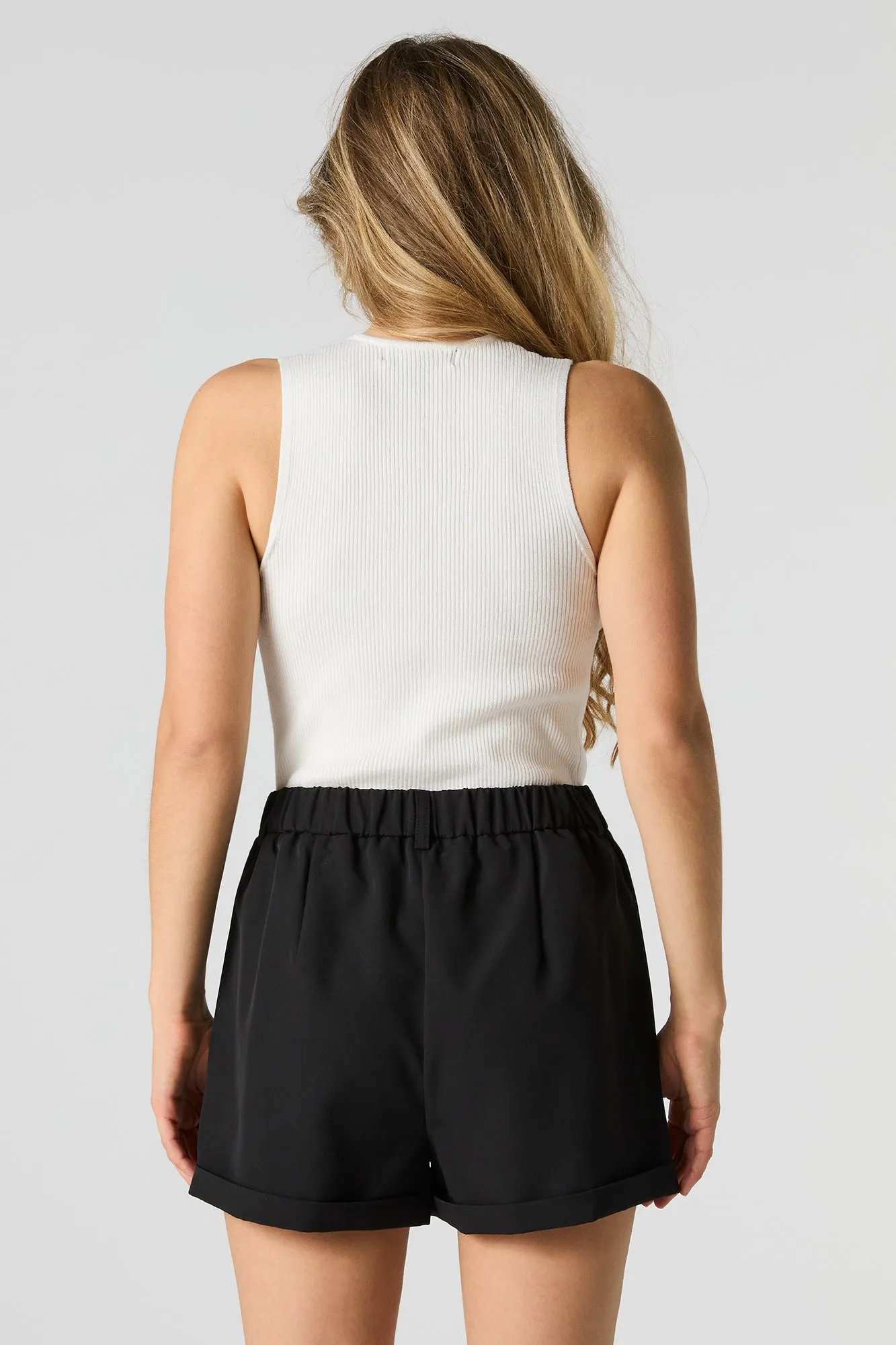 Short à revers roulé et taille élastique sold by Urban Planet product image thumbnail 5