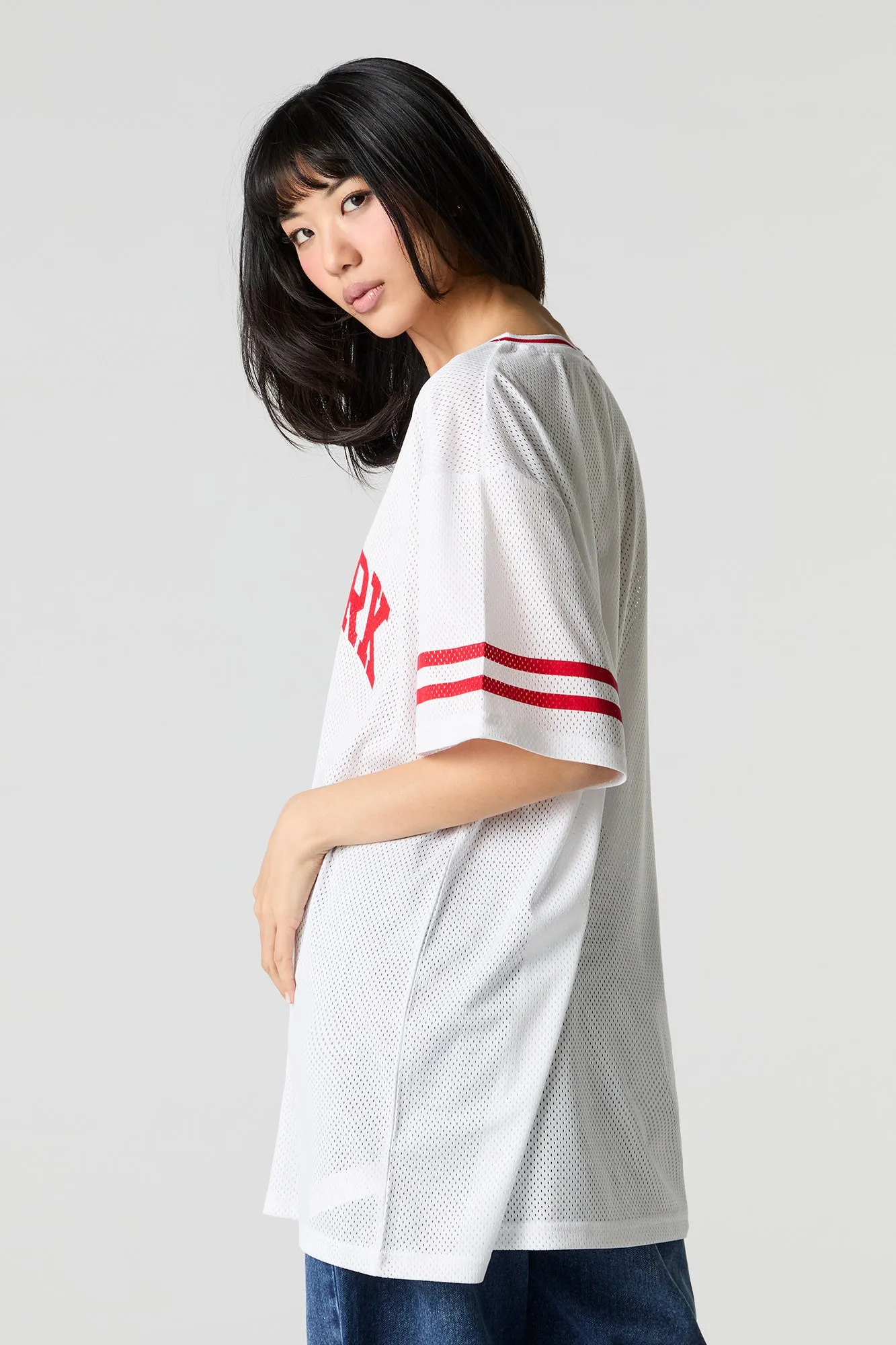 Robe-jersey en filet à imprimé Los Angeles sold by Urban Planet product image thumbnail 5