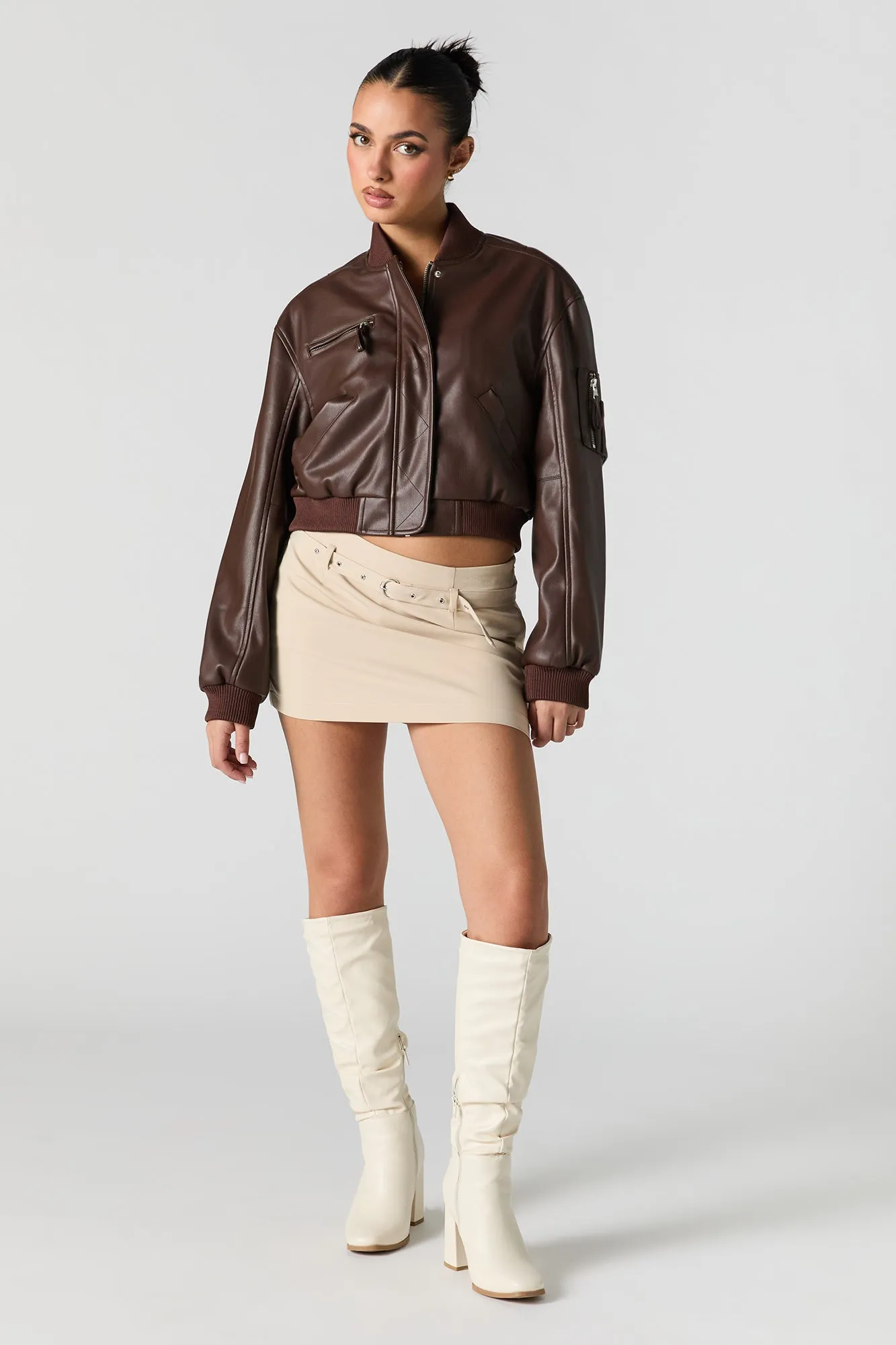 Belted Mini Skort sold by Urban Planet product image thumbnail 3