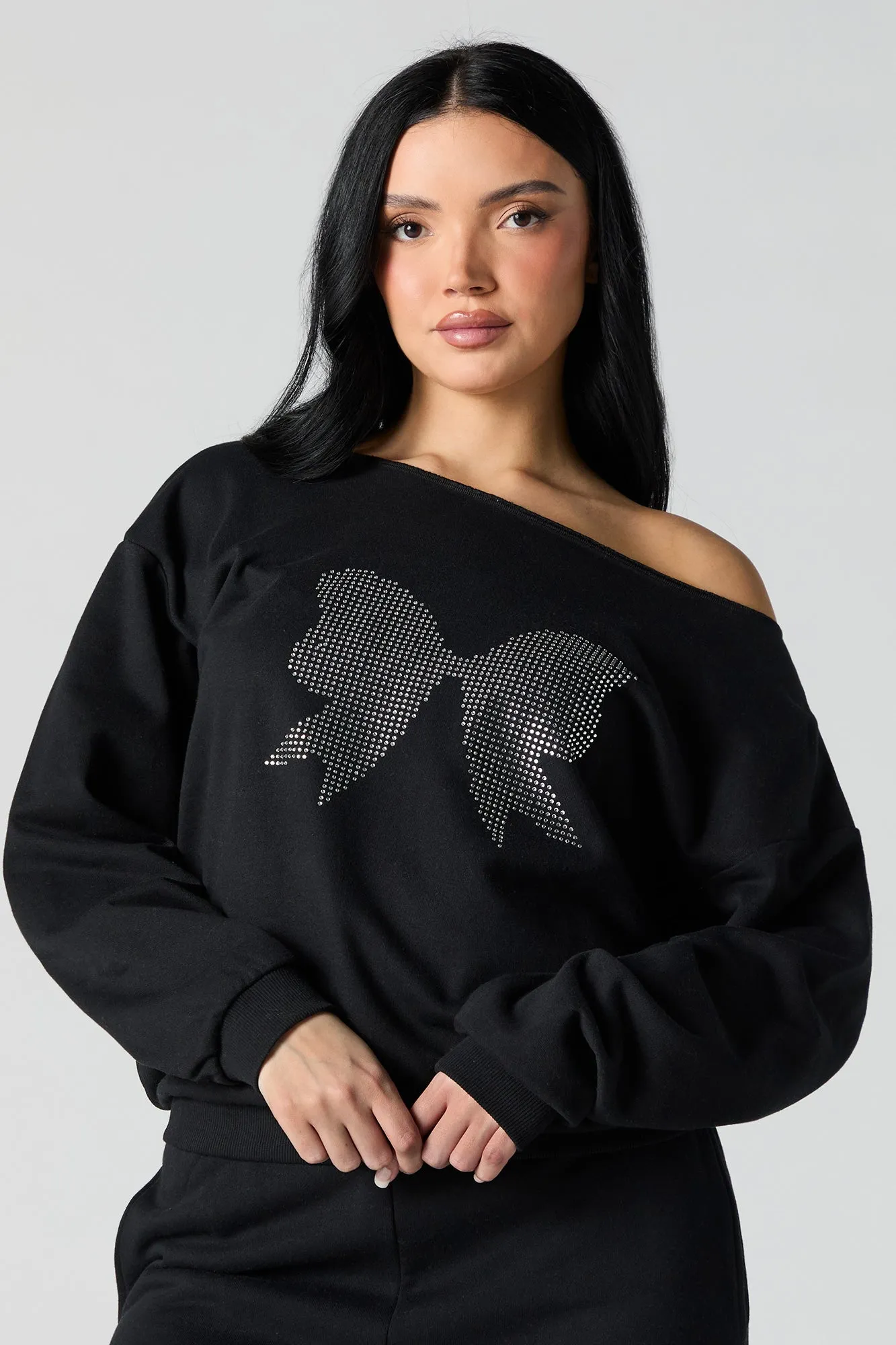 Graphic Off Shoulder Sweatshirt sold by Urban Planet product image thumbnail 4