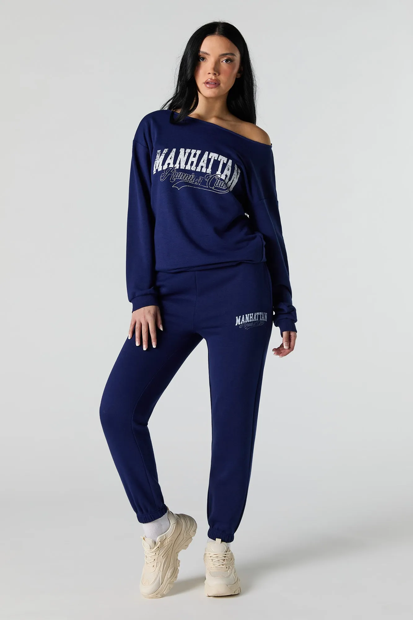 Graphic Off Shoulder Sweatshirt sold by Urban Planet product image thumbnail 3