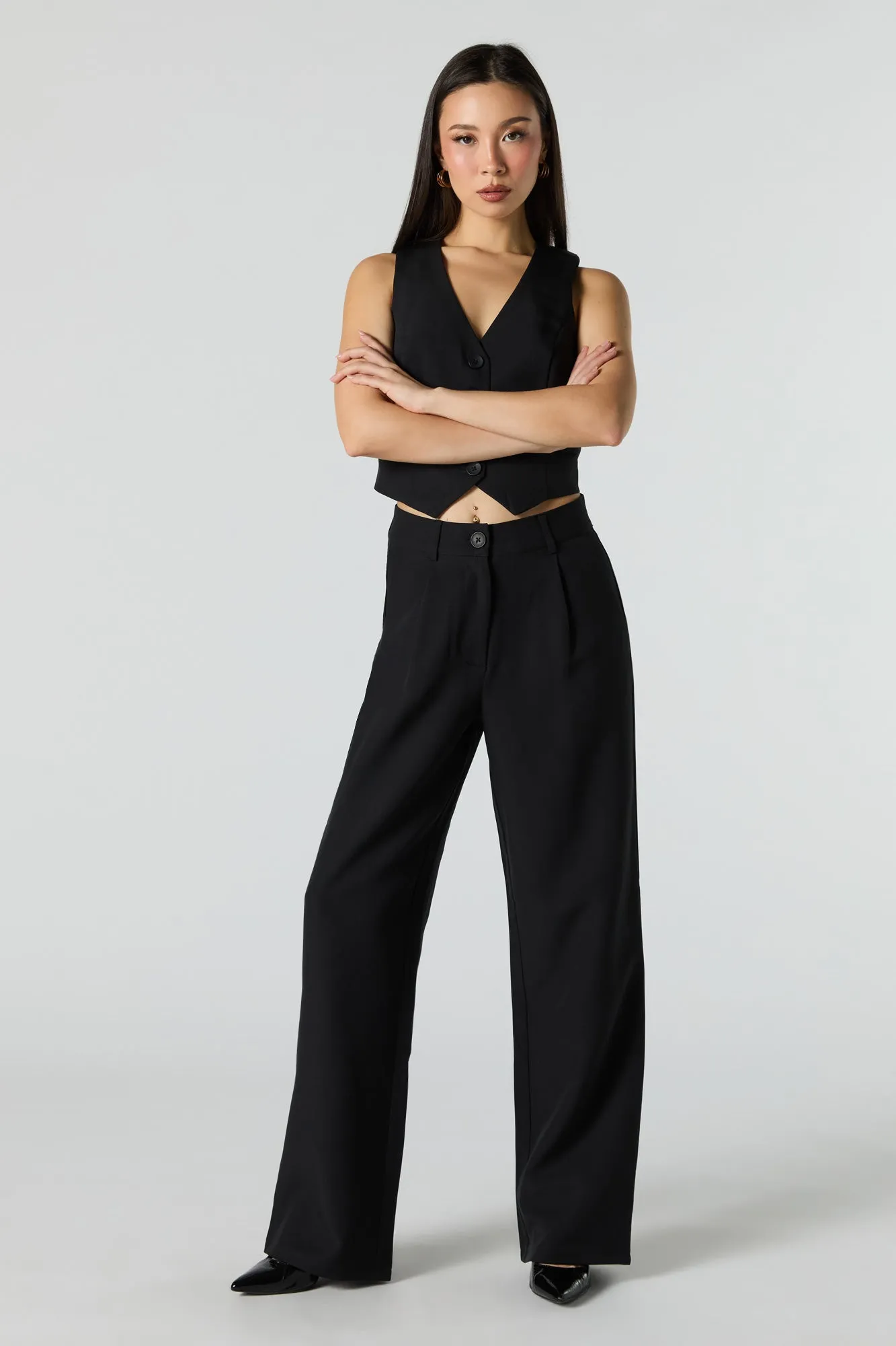 Pantalon habillé à jambe large sold by Urban Planet product image thumbnail 4