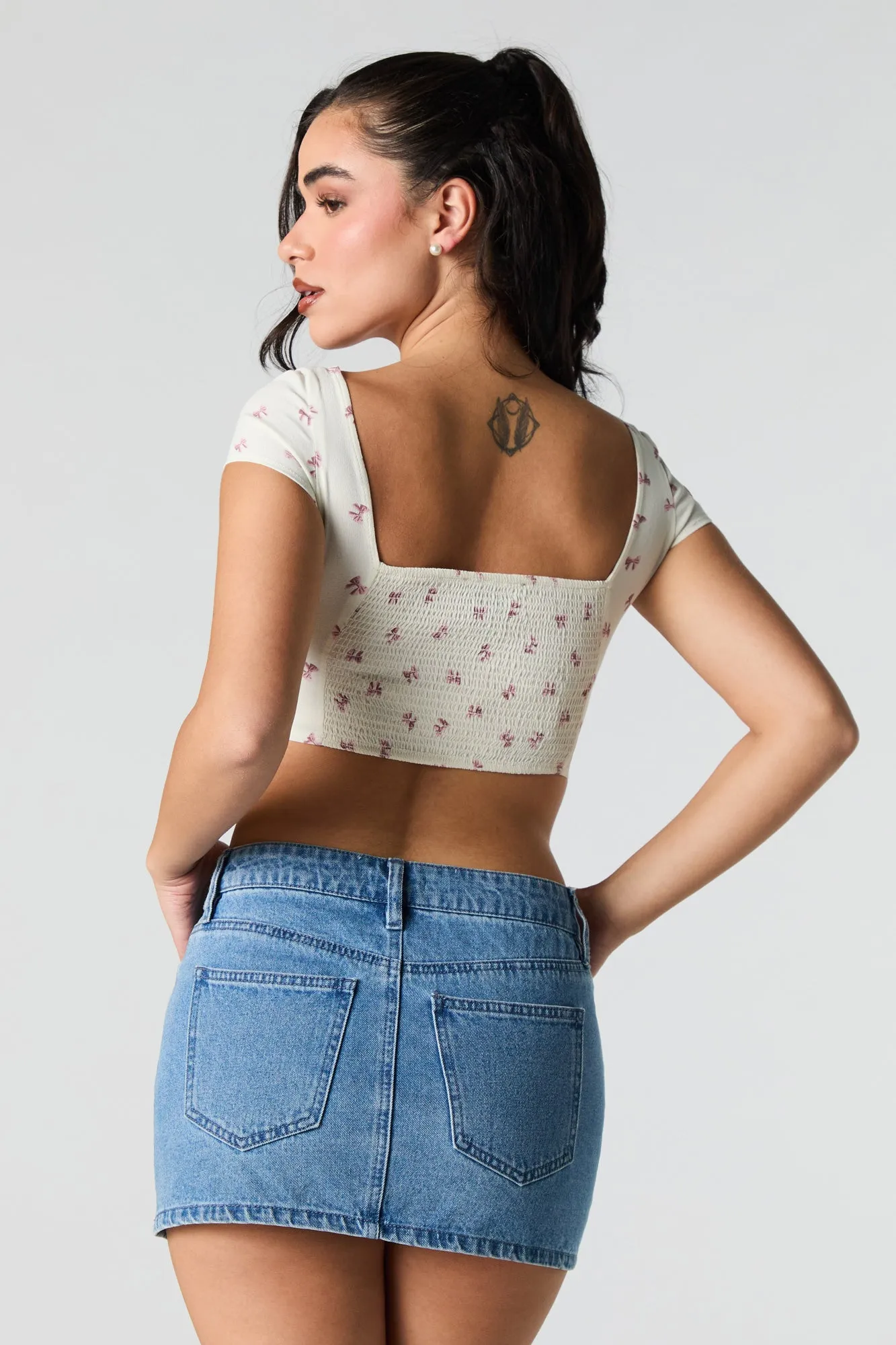 Scoop Neck Bustier Crop Top sold by Urban Planet product image thumbnail 5