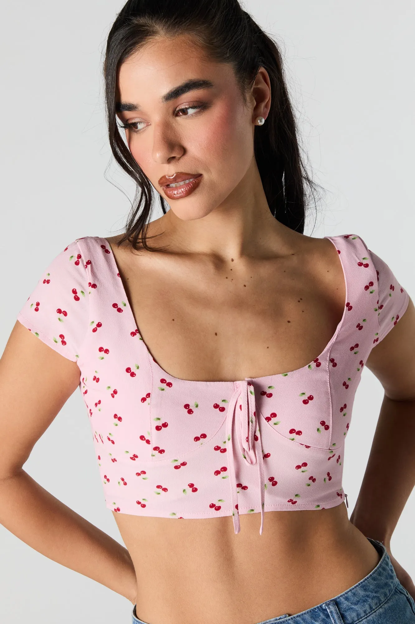 Scoop Neck Bustier Crop Top sold by Urban Planet