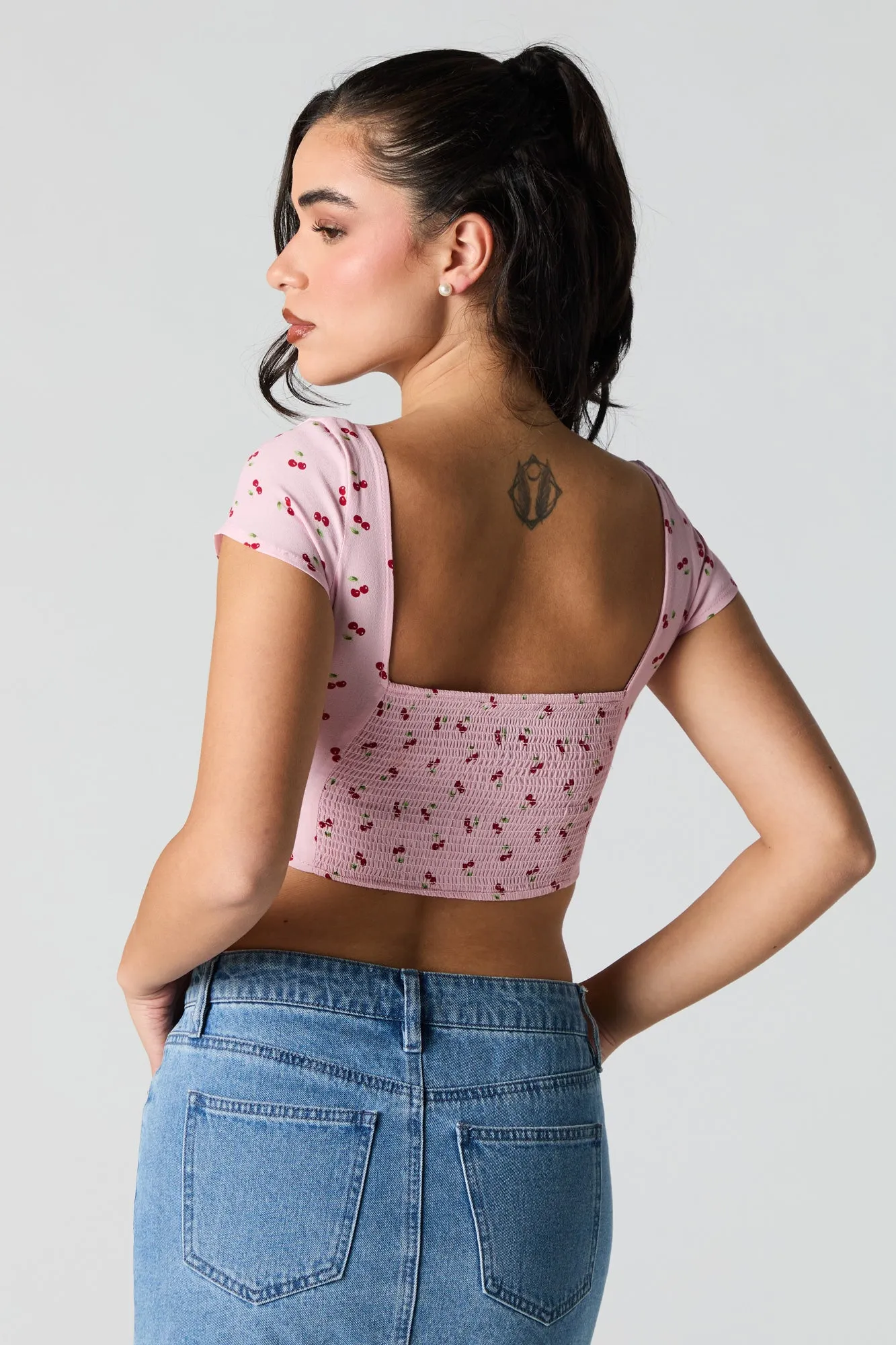 Haut bustier écourté à encolure ronde sold by Urban Planet product image thumbnail 2