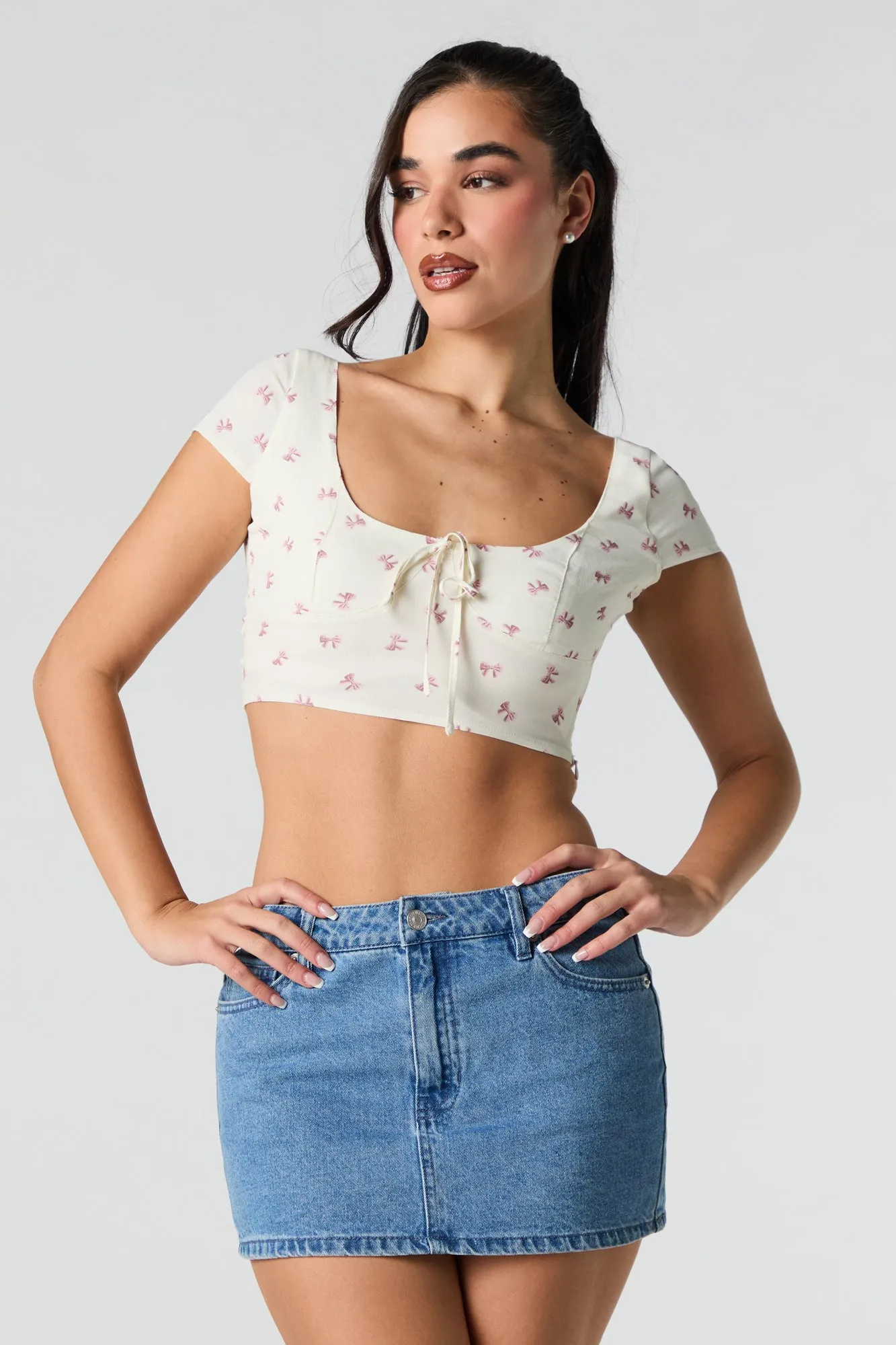 Haut bustier écourté à encolure ronde sold by Urban Planet product image thumbnail 4