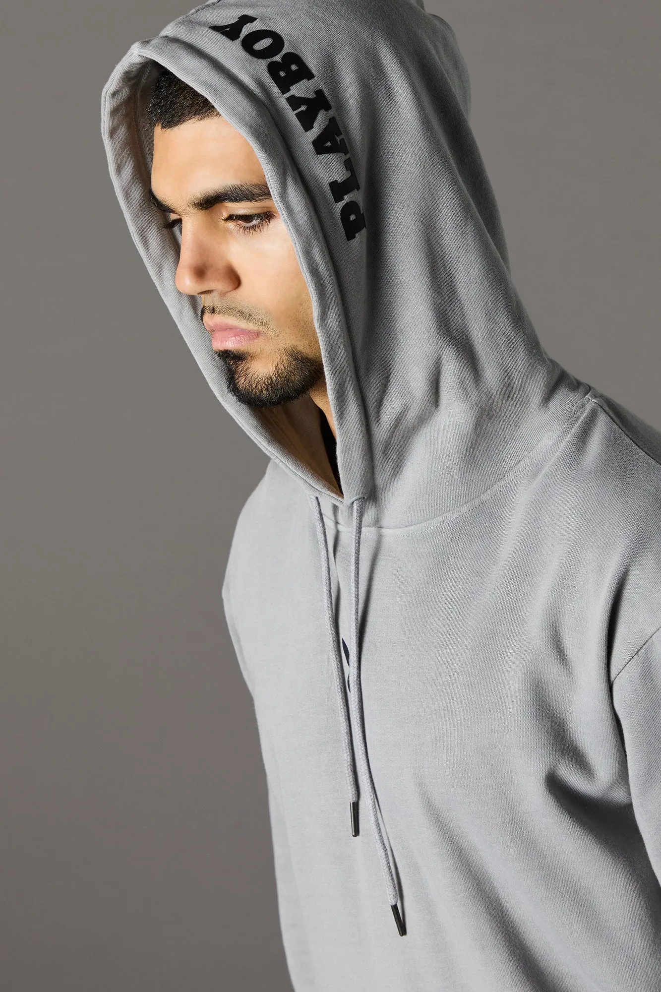 Haut à capuchon en molleton délavé à imprimé Playboy sold by Urban Planet product image thumbnail 4