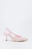 Faux Leather Side Bow Kitten Heel sold by Urban Planet