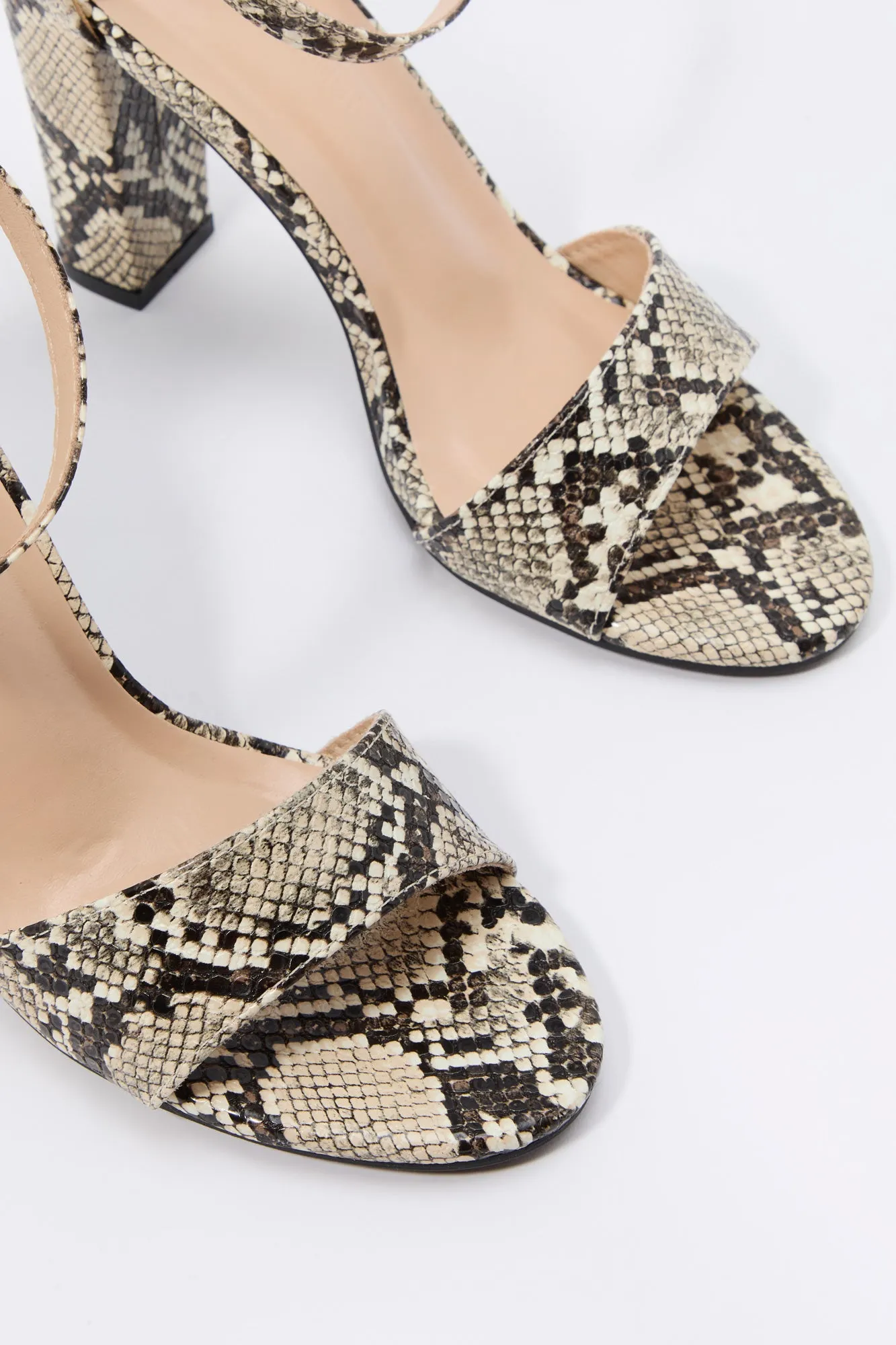 Faux Leather Open Toe Heel sold by Urban Planet product image thumbnail 4