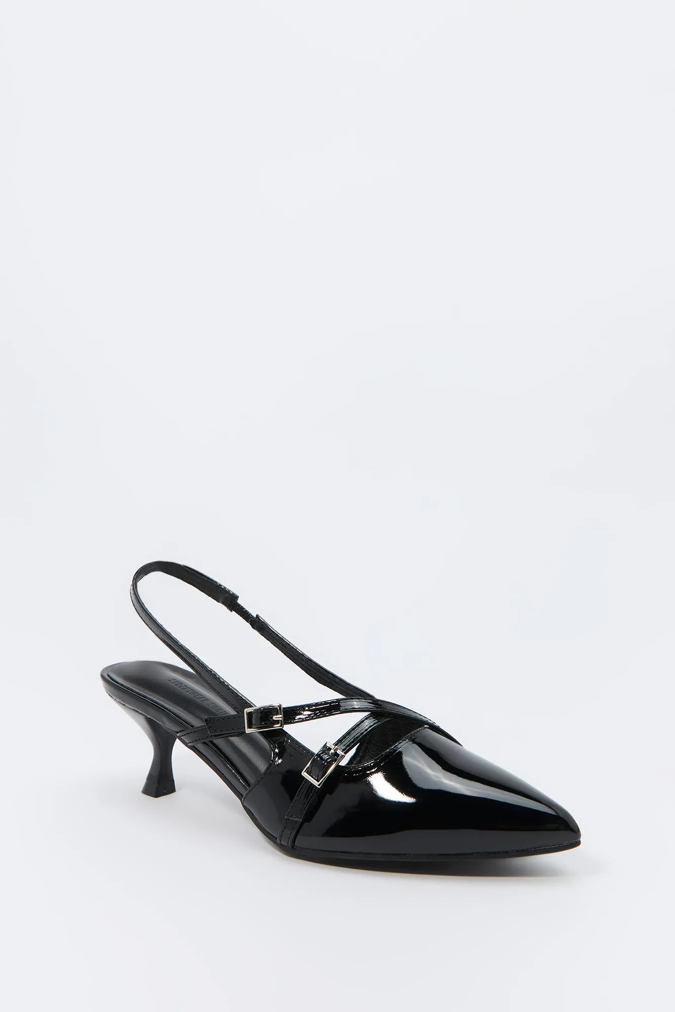 Faux Leather Buckled Kitten Heel sold by Urban Planet product image thumbnail 3