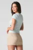 Ribbed Scoop Square Neck Short Sleeve Top sold by Urban Planet
