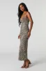 Contour V-Neck Lace Trim Midi Dress sold by Urban Planet