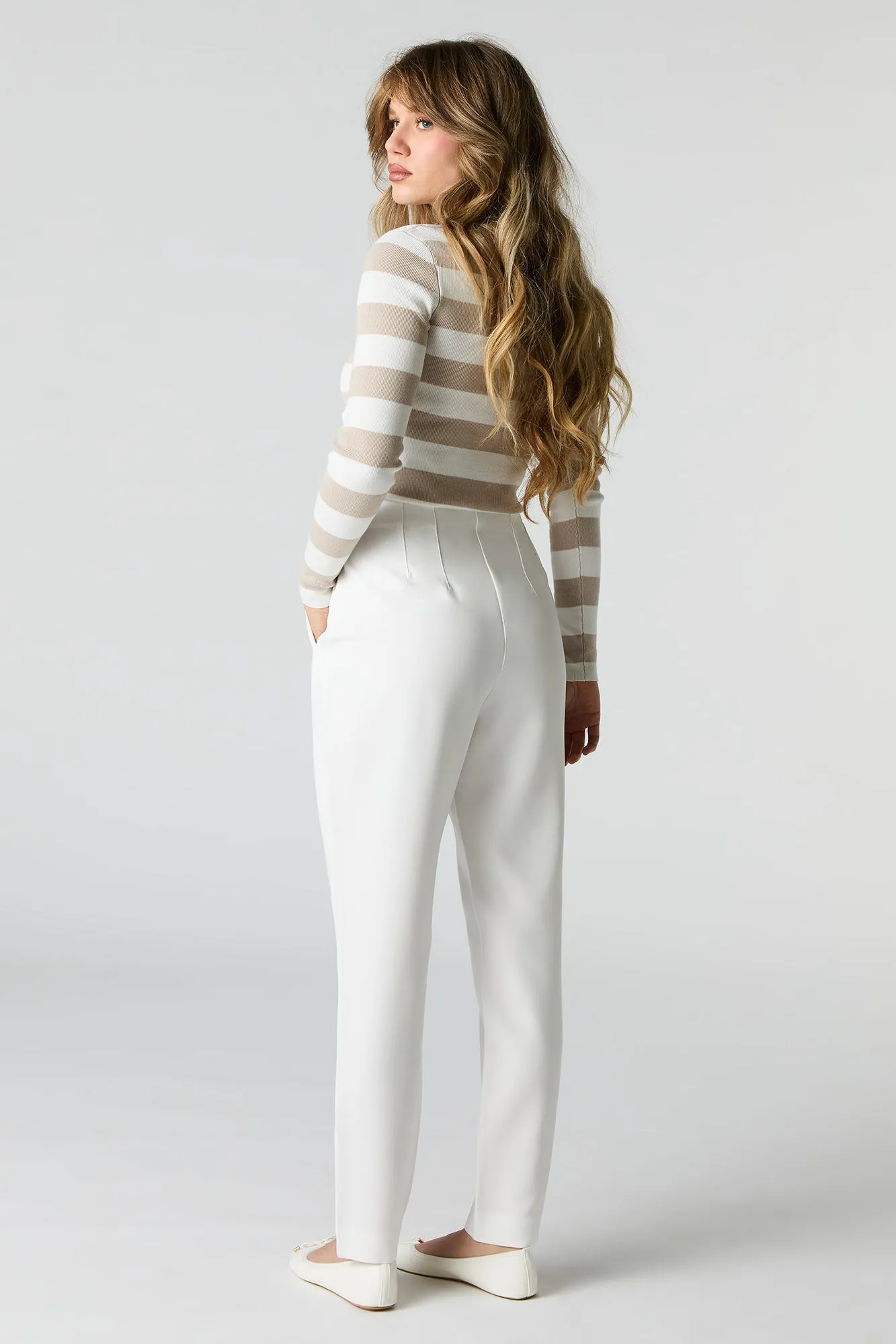 Pleated Slim Leg Dress Pant sold by Urban Planet product image thumbnail 3