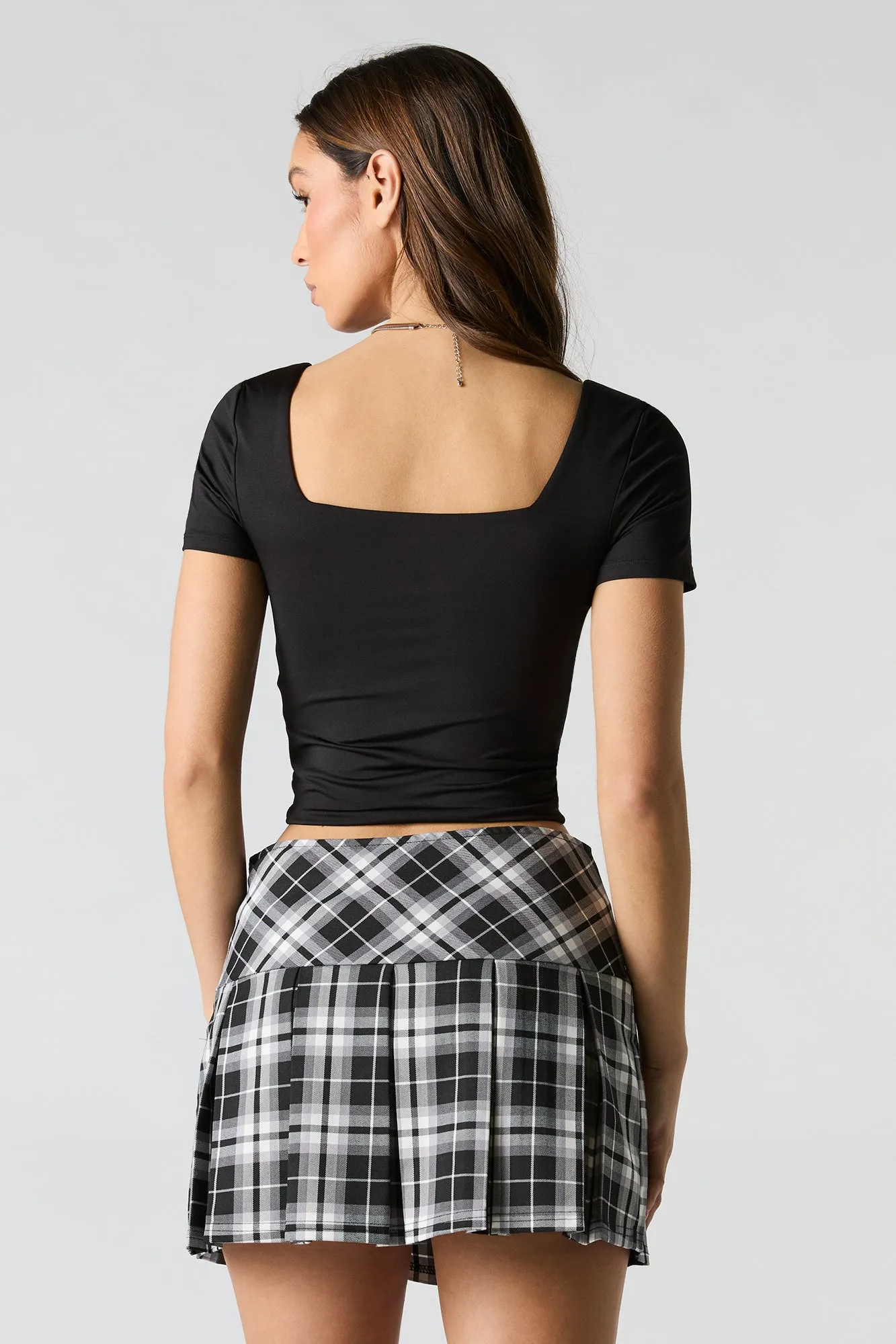 Contour Square Neck Short Sleeve Top sold by Urban Planet product image thumbnail 5