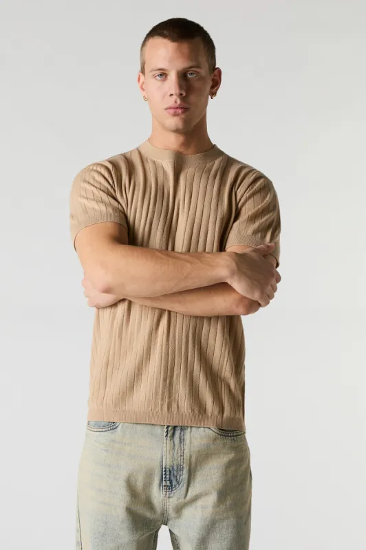 T-shirt en tricot côtelé sold by Urban Planet