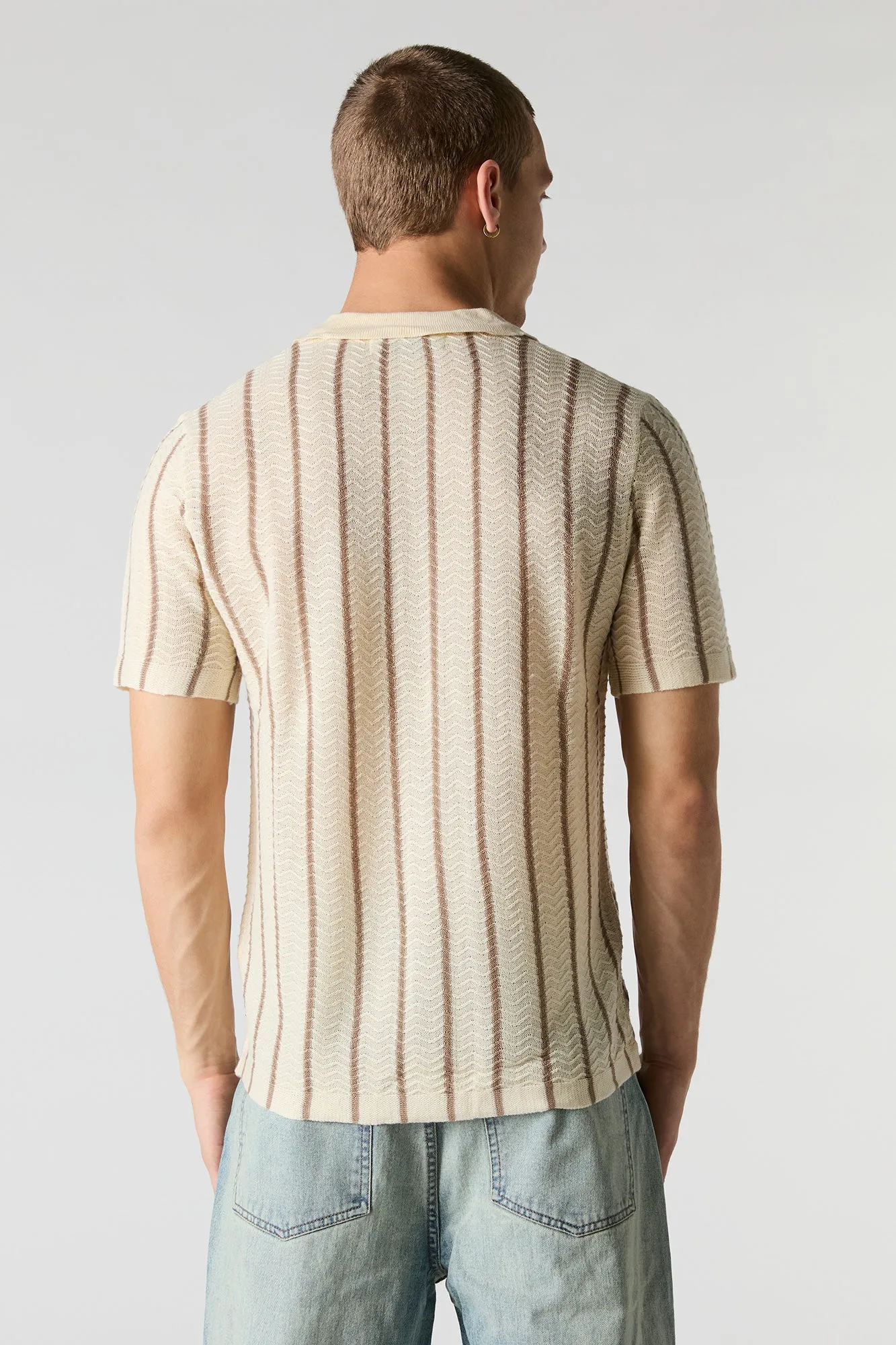 Cardigan en tricot rayé sold by Urban Planet product image thumbnail 3