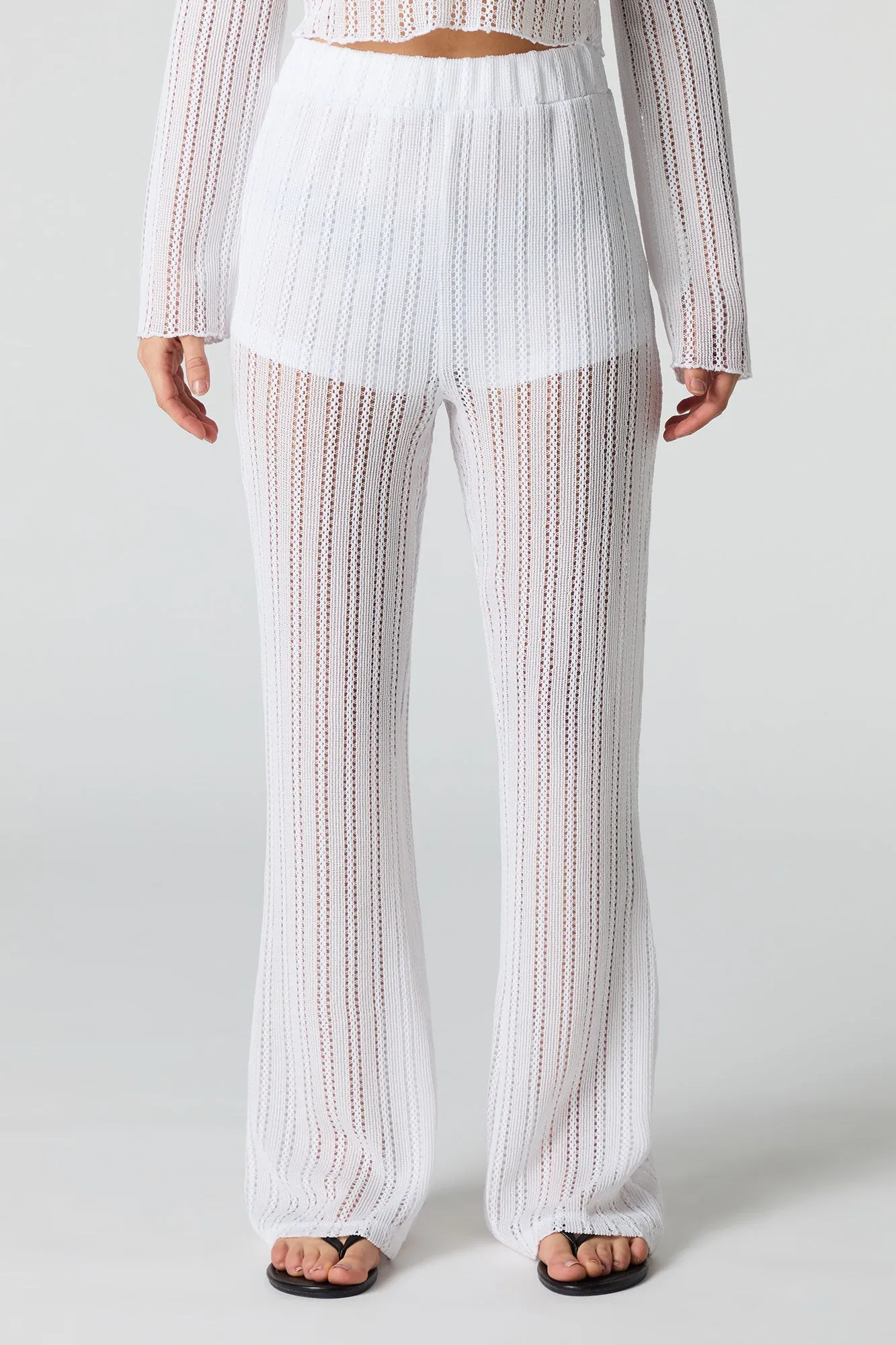 Crochet Flare Pant Cover Up sold by Urban Planet product image thumbnail 2