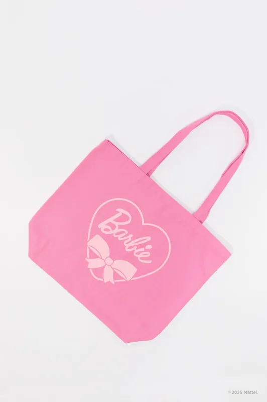 Barbie™ Bow Graphic Tote Bag sold by Urban Planet