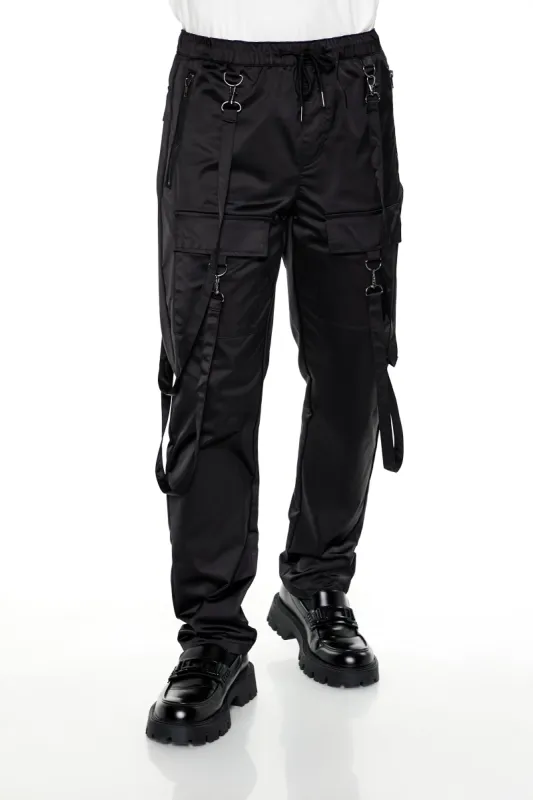 Satin Utility Strap Pant sold by Urban Planet