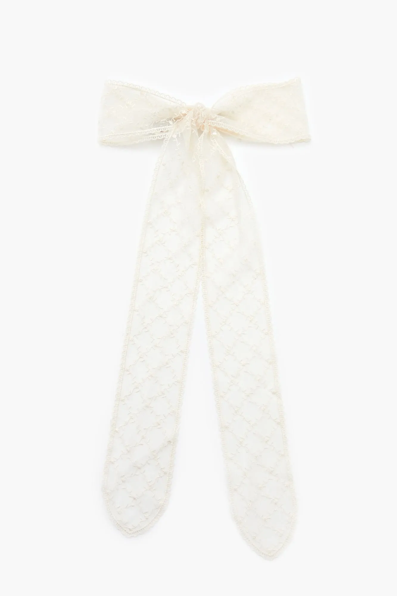 Lattice Lace Bow Hair Barrette sold by Urban Planet product image thumbnail 4