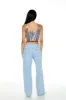 Rhinestone Trim High Rise Jean sold by Urban Planet