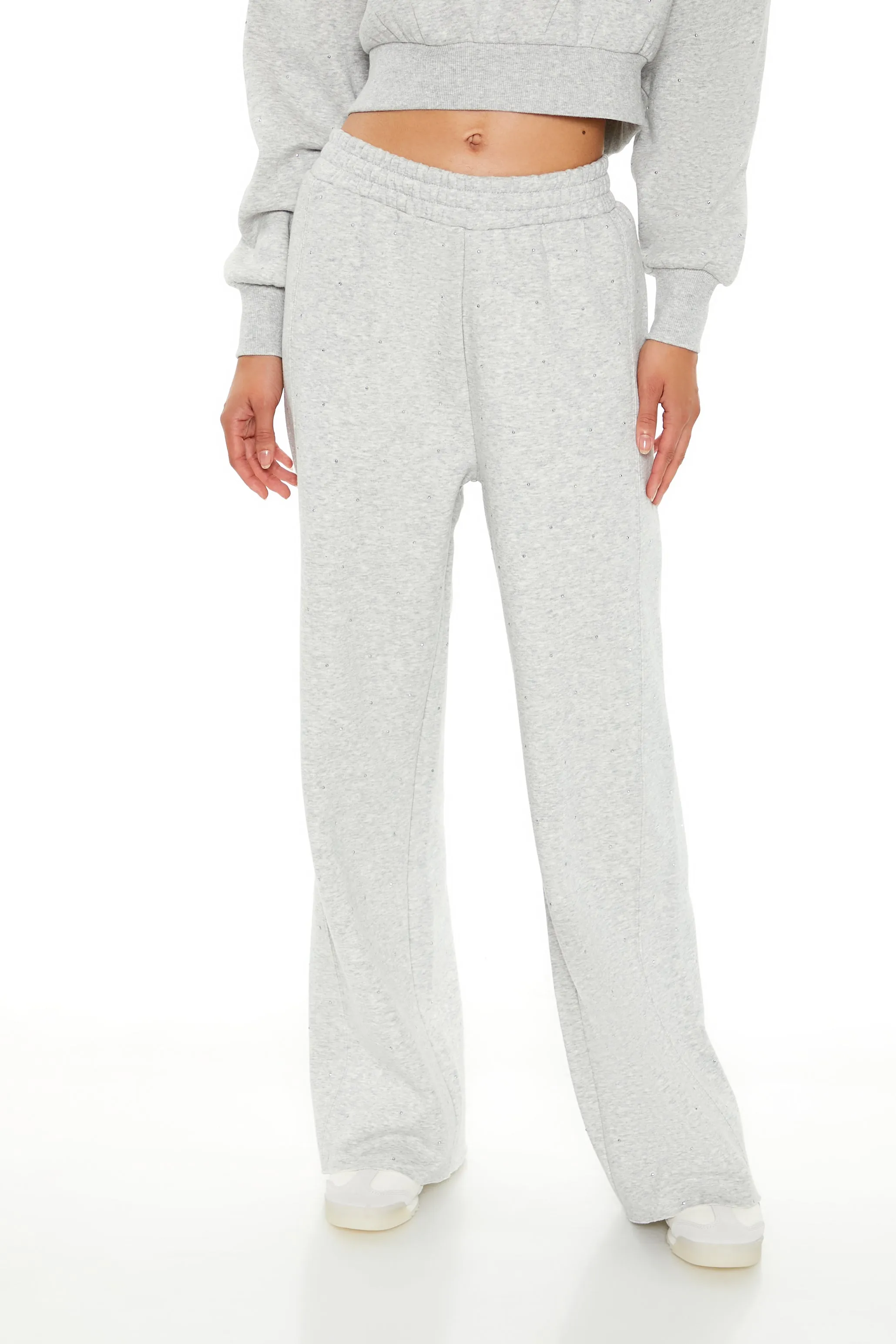 Active Fleece Rhinestone Sweatpant sold by Urban Planet product image thumbnail 2