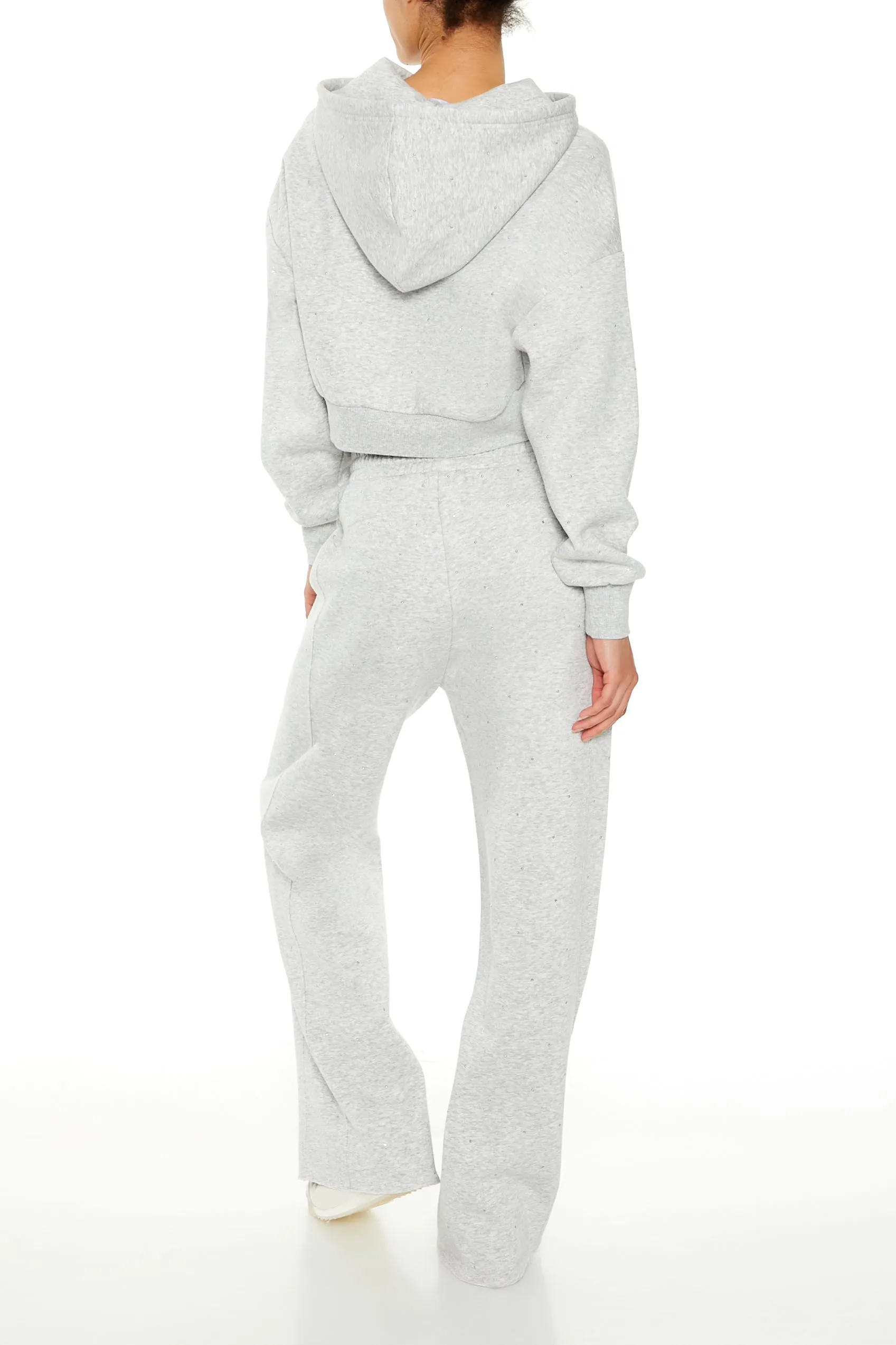 Active Fleece Rhinestone Sweatpant sold by Urban Planet product image thumbnail 3