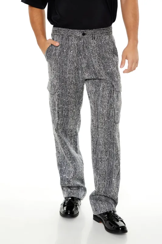 Pantalon cargo à paillettes sold by Urban Planet