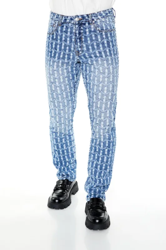 Jean mince avec franges sold by Urban Planet