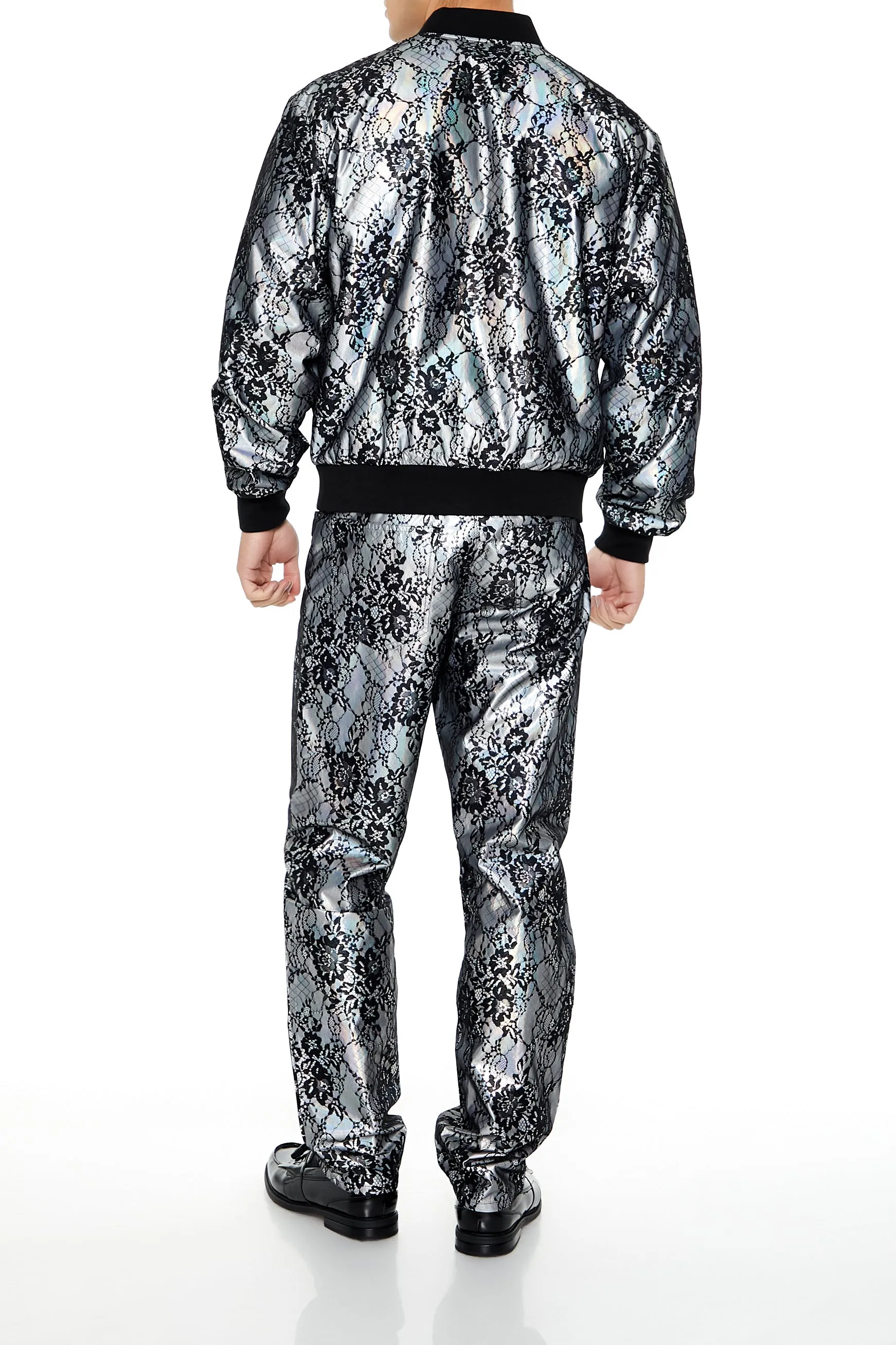 Metallic Lace Slim Fit Pant sold by Urban Planet product image thumbnail 3