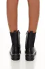 Faux Leather Combat Booties sold by Urban Planet