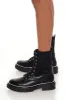 Faux Leather Combat Booties sold by Urban Planet