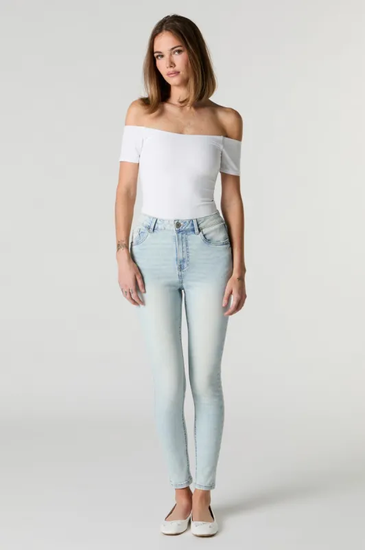 Vintage Light Wash High Rise Stretchy Skinny Jean sold by Urban Planet