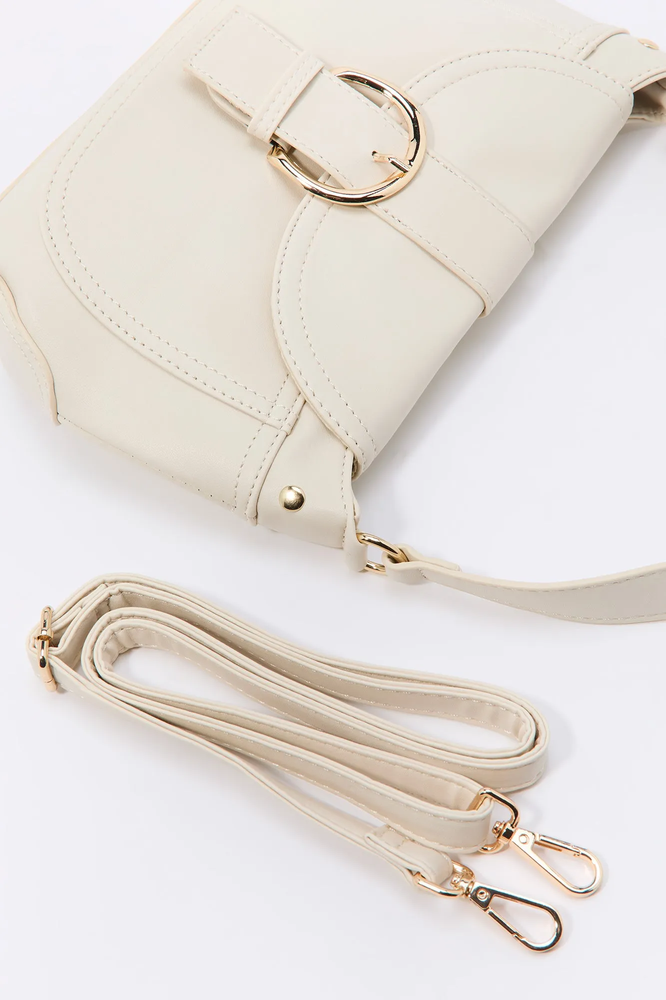 Faux Leather Buckled Purse sold by Urban Planet product image thumbnail 3