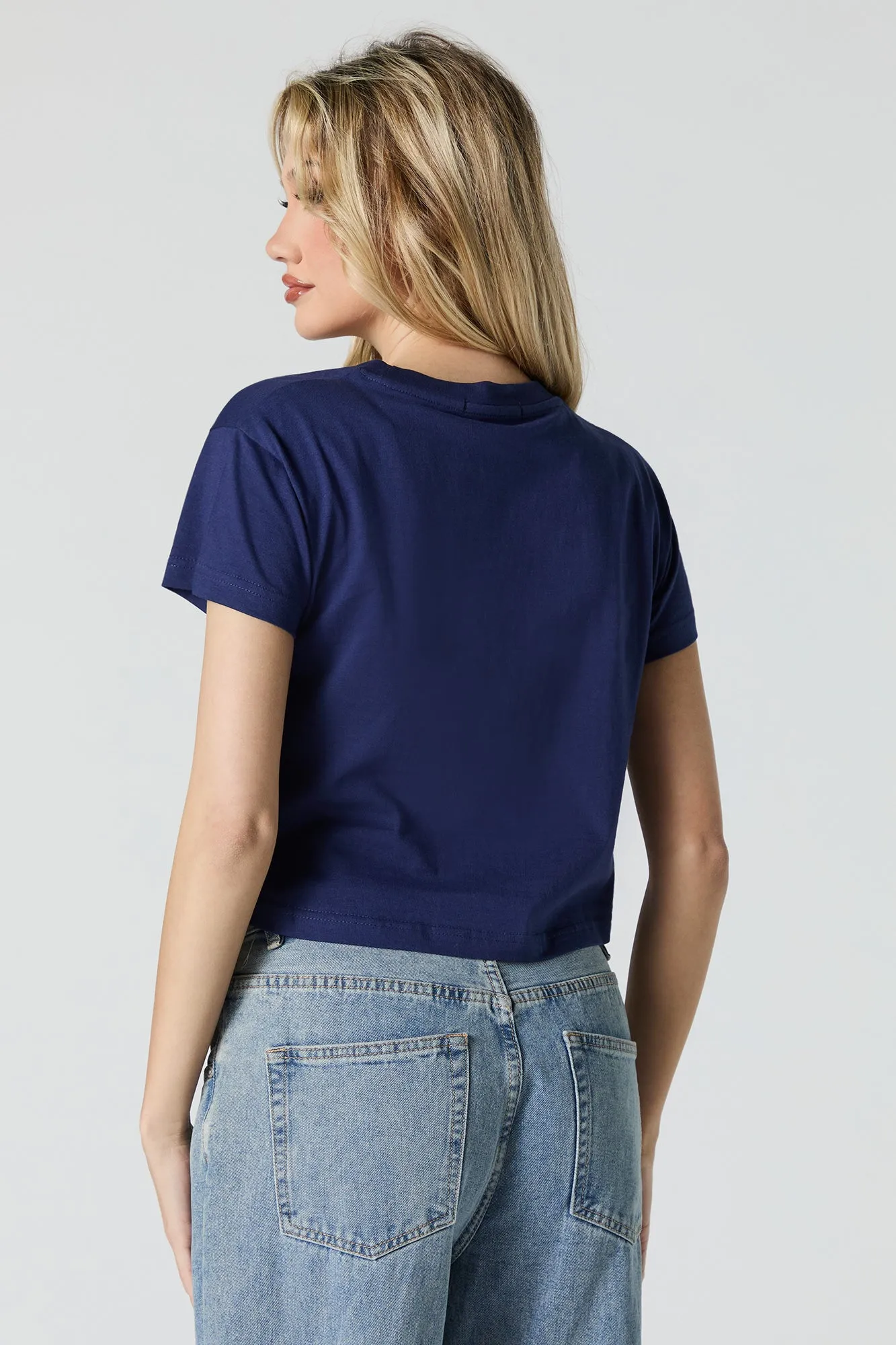 8 Embroidered Cropped T-Shirt sold by Urban Planet product image thumbnail 2