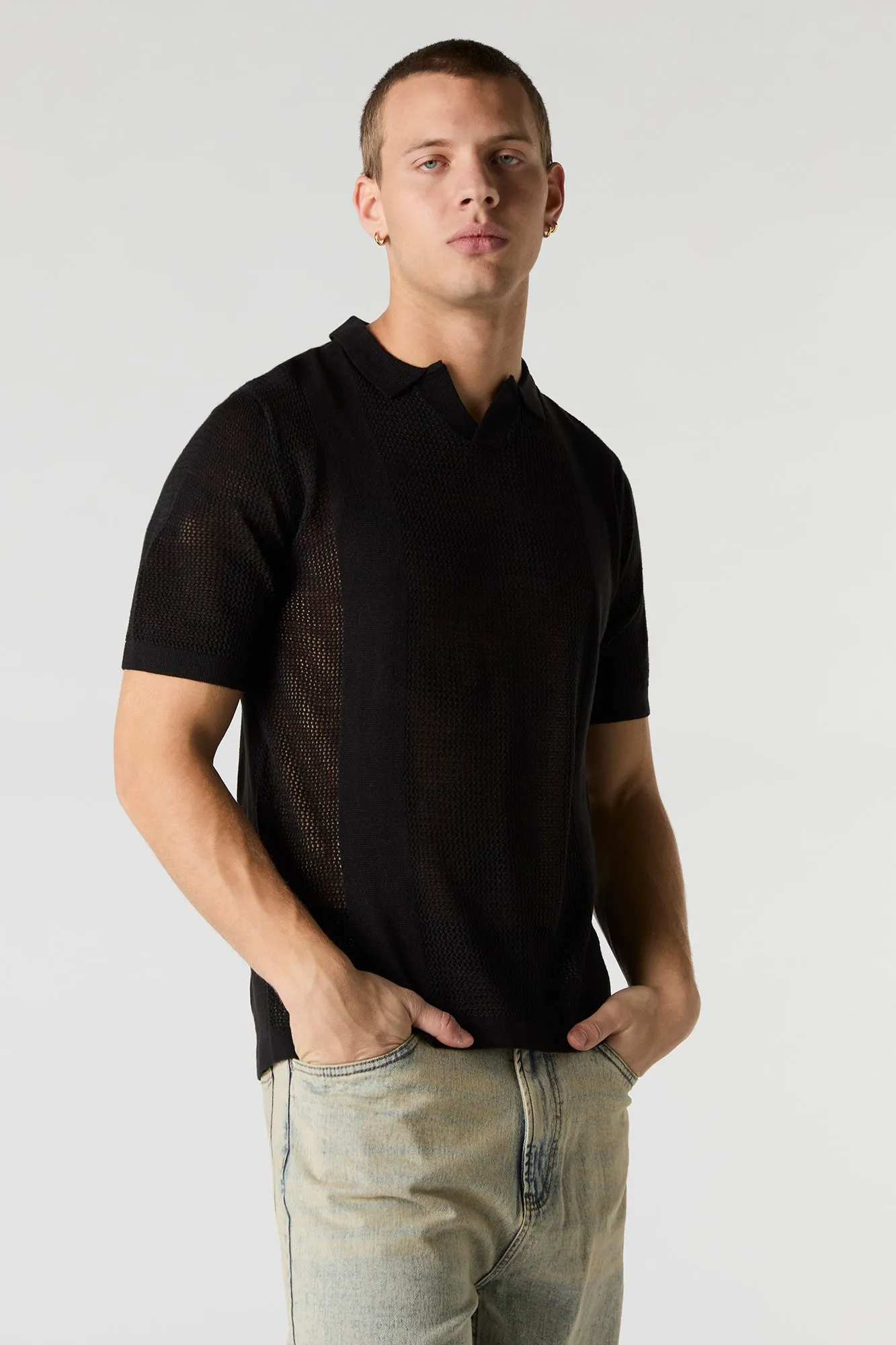 Crochet Polo Top sold by Urban Planet product image thumbnail 5