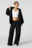 Solid Fleece Wide Leg Cargo Sweatpant sold by Urban Planet