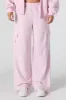 Solid Fleece Wide Leg Cargo Sweatpant sold by Urban Planet