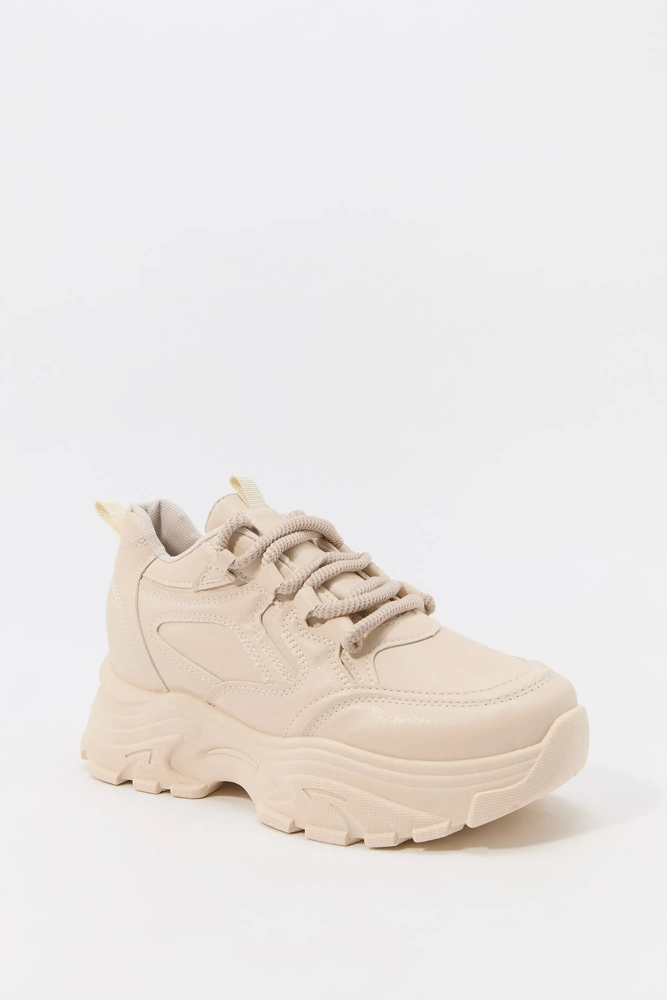 Faux Leather Chunky Platform Sneaker sold by Urban Planet product image thumbnail 3