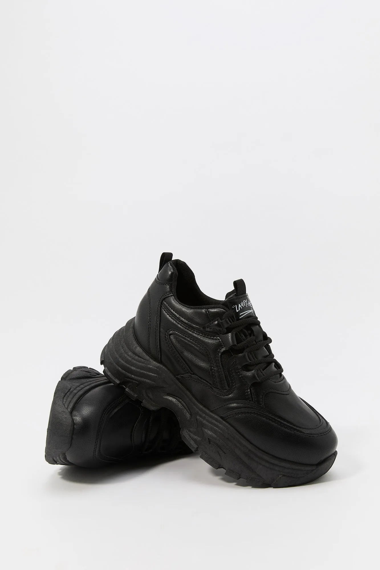 Faux Leather Chunky Platform Sneaker sold by Urban Planet product image thumbnail 5