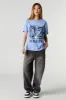 Stitch Trouble Maker Graphic Boyfriend T-Shirt sold by Urban Planet