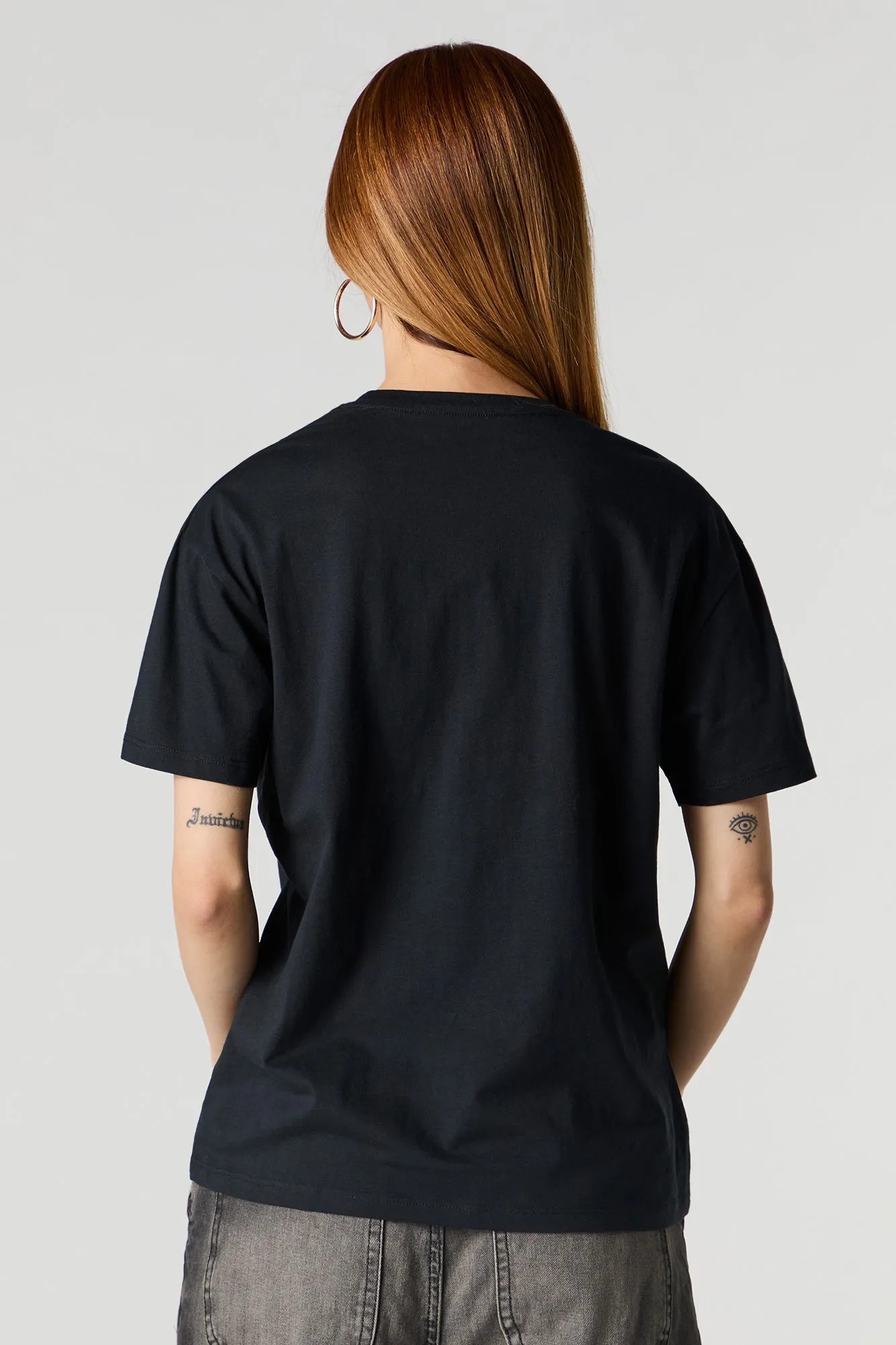 T-shirt de coupe garçonne à imprimé Stitch & Angel sold by Urban Planet product image thumbnail 2